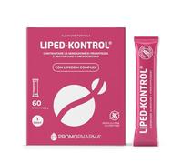Liped-Kontrol - Integratore Microcircolo, Lipedema e Linfedema - Drenante Gambe Pesanti e Anti-Cellulite - Con Peptidi di Collagene Idrolizzato, Acido Ialuronico e Bromelina - 60 stick pack da 5g