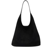 Lipfer Borsa a Tracolla in Pelle Scamosciata Borsa a Tracolla Singola retrò Borsa a Tracolla Semplice di Grande capacità Borsa Pendolarismo Elegante in Tinta Unita Borsa con Maniglia Superiore