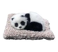 Lipfer Decorazioni per Cruscotto Auto Panda, Graziosi Accessori Ornamento per Dormire su Un Cuscino di Stoffa per Auto, Ornamenti Animali Simulati per Soggiorno, Guardaroba, Finestra, Camera Letto,