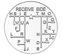 Lipfer Moneta Commemorativa in Codice Morse - Moneta Collezione Unica con Messaggio in Codice Morse Inciso, Perfetta per Gli Appassionati di Storia, Gli Appassionati di Crittografia, Regalo