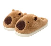 Lipfer Pantofole in Peluche Capybara Scarpe Casa Slip-on Pantofole Termiche Carine per Casa Comode Pantofole Soffici per Coppia Antiscivolo per Uomo