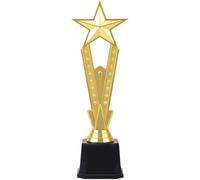 Lipfer Trofeo Premio d'oro Trofeo Pentagramma di Plastica Vincitore Premio Trofeo Giocattolo per Canto Danza Concorso Premio Premio Coppa 25 Cm