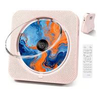 Liphier Lettore CD Bluetooth Portatile, CD Player con Altoparlante, Rosa | Supporta AUX/USB, Stereo Hi-Fi, Radio FM, Mini Lettore CD Verticale con Telecomando, Ideale come Regalo Riproduttore CD