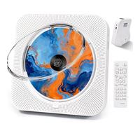 Liphier Lettore CD con Bluetooth 5.1 e Coperchio Antipolvere (Bianco)