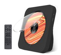 Liphier Liphier Lettore CD portatile con altoparlanti HiFi - Lettore CD multifunzione desktop build in Bluetooth 5.1 Configurare schermo LED Remote Control Dust Cover - Nero