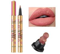 Lipiner Matt Impermeabile, Fodera per Labbra Tatuaggi a Carico Lungo, Contingente a Labbro Altamente Pigmentato, Marcatore Di Labbra Impermeabile, Matita per Labbra Liscio Permanente