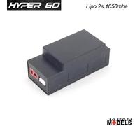 LIPO 2S 1050mAh 7.4V Hardcase - Hyper go Monster/Buggy Amewi B3105A RC 1/16