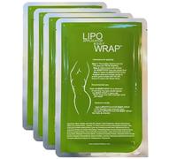 Lipo Applicator Impacchi per il corpo con tè verde, guaranà e alghe marine, applicatori anticellulite per stringere e modellare pancia, vita, gambe, braccia e stomaco (4 applicatori)