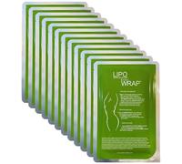 Lipo Applicator Impacco Corpo Cerotti Rassodante - Bendaggi al Tè Verde, Guaranà e Alghe | Bendaggi Anticellulite per Rassodare e Modellare Pancia, Vita, Gambe, Braccia e Stomaco (12 Avvolgere)