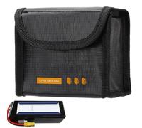 lípo Bag Fireproof, Portable Battery Guard Pouch Proof Battery Bag con doppia cerniera di sicurezza per versatile stoccaggio batteria, lípo sicuro le vostre batterie E, Multicolore, 4.33x3.5x2.48