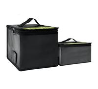 Lipo Safe Bag Refrattario, 2 pezzi, a sei strati migliorati, resistente al fuoco fino a 2000 °C, droni impermeabili a prova di esplosione, custodia protettiva per la conservazione e