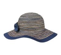 LIPODO Amina Stripes Cappello a Tesa Larga Rigato Multicolore con Fiocco Donna Primavera Estate