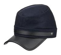 LIPODO Berretto con Visiera Kepi Donna/Uomo - Made in Italy Cappellino Lana Army cap Visiera, Autunno Primavera Inverno Estate Estate/Inverno - M (56-57 cm) Blu Scuro