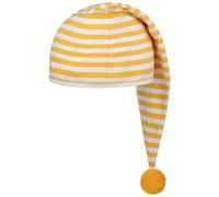 Lipodo Berretto da notte (56 cm di lunghezza) - Donna e Uomo - Cappellino da notte in cotone - Berretto con pompon taglia unica (53 - 60 cm) - Cappello da notte con pompon - Berretto a punta per
