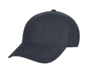 LIPODO Cappellino Baseball Sei Spicchi 100% Lino unicolore Chiusura a Strappo Unisex Estate Primavera Blu Scuro Taglia Unica