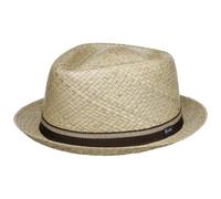 LIPODO Cappello di Paglia Bemiro Player Donna/Uomo - Made in Italy Cappelli da Spiaggia Sole Primavera/Estate Estate - XL (60-61 cm) Natura-Marrone