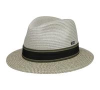 LIPODO Cappello di Paglia Green Traveller Uomo - Made in Italy Estivo Estate Primavera/Estate - M (56-57 cm) Verde Chiaro