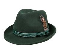 LIPODO Cappello Tirolese Donna/Uomo - da camminatore Oktoberfest Autunno Estate Primavera Inverno Estate/Inverno - 57 cm Verde Scuro