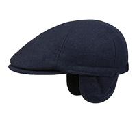 LIPODO Coppola da Uomo - Berretto con paraorecchie - Berretto con Visiera in Feltro di Lana con Fascia Elastica - Autunno/Inverno Blu Scuro M (57-58 cm)