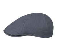 LIPODO Coppola da Uomo in Lino - Berretto Estivo con Fascia Elasticizzata Posteriore - Berretto di Colore Beige e Blu Scuro - con Visiera - Traspirante - Primavera/Estate Blu Scuro M (57-58 cm)
