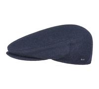 LIPODO Inglese Classic Cappello Piatto da Donna/Uomo - Made in Italy - Cappellino Invernale in Tinta Unita con Lana - Coppola Autunno/Inverno - Blu Scuro 60 cm