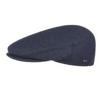LIPODO Inglese Classic Cappello Piatto da Donna/Uomo - Made in Italy - Cappellino Invernale in Tinta Unita con Lana - Coppola Autunno/Inverno - Blu Scuro 55 cm