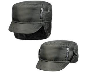 LIPODO Piumino Armycap con copriorecchie Uomo - Berretto Idrorepellente Foderato - Berretto da Uomo in Cotone - Cappellino Autunno/Inverno - Cappellino Invernale Oliva M (56-57 cm)