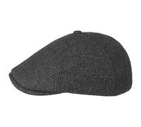 LIPODO Rapallo Melange Berretto Piatto da Uomo - Autunno/Inverno - Coppola Imbottita con Lana - con Visiera - Coppola a Sei Spicchi - Capello Invernale Antracite M (57-58 cm)