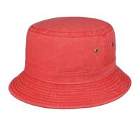 Cappello da Pescatore Washed Bucket by Lipodo rosso L (59-60 cm)