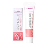 LIPOELASTIC® gel al silicone medicale e vitamina E, per il trattamento di cicatrici ipertrofiche e cheloidi (Transparent, 10g)