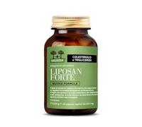 Liposan Forte Nuova Formula Salugea - Integratore a base di Riso Rosso fermentato per Colesterolo e Trigliceridi - Monacolina K - 60 capsule vegetali in flacone di vetro scuro - 100% naturale