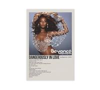 LIPOYE Beyoncé Poster su tela, decorazione per camera da letto, ufficio, camera da letto, regalo, 30 x 45 cm, confezione da 4