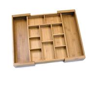 Lipper International 8882 Bamboo Expandable Organizer con divisori Rimovibili