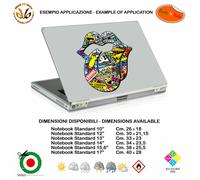 Lips kiss sticker bomb tablet lingua adesivo notebook scontornato print pvc