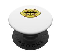 Lips Softball Kiss Mouth Softball Lovers Cute PopSockets PopGrip Adesivo