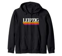 Lipsia Germania - Lipsia Sachsen Deutschland Retro Felpa con Cappuccio