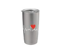 Lipsia Skyline Battito del Cuore Germania Amo la Leipzig Bicchiere termico in acciaio inox doppia parete