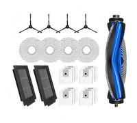 Lipski Compatibile con Deebot T50 PRO Robot Aspirapolvere Robot Spazzola Principale Laterale Filtri HEPA Panno for Mocio Sacchetti for la Polvere(Set 12)