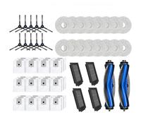 Lipski Compatibile con Deebot T50 PRO Robot Aspirapolvere Robot Spazzola Principale Laterale Filtri HEPA Panno for Mocio Sacchetti for la Polvere(Set 18)