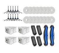Lipski Compatibile con Deebot T50 PRO Robot Aspirapolvere Robot Spazzola Principale Laterale Filtri HEPA Panno for Mocio Sacchetti for la Polvere(Set 17)