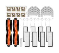 Lipski Compatibile con Xiaomi Robot Vacuum X10 Pezzi di Ricambio di Ricambio Accessori Spazzola Laterale Principale Filtro Hepa Sacchetto for la Polvere in Tessuto (Color : Set P)