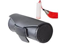 Lipstick Case - Portable Lip Stick Holder, Cylindrical Sleeve, Compact Women Organizer, Small Balm Pouch | Convenient Travel Cosmetic Storage For Girls Handbag Makeup Kit Daily Use, nero, Vedi la