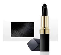 Lipstick Design Temporary Hair Coloring Stick, Plant Hair Dye Stick, Natural Hairline Shadow Stick,Instantly Cover Hair Contour Root,Quickly Cover Up Grey Hair (Black)