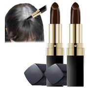 Lipstick Design Temporary Hair Coloring Stick, Plant Hair Dye Stick, Natural Hairline Shadow Stick,Instantly Cover Hair Contour Root,Quickly Cover Up Grey Hair (Brown-2pcs)