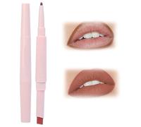 Lipstick Double Head 2 in 1, waterproof 24 ore Nude Lipstick and Lip Liners Combo Lipliner, set per labbra da donna, Long Last Matte Lipstick, Creamy Lip Pencil (colore: 05, Taglia: 1)