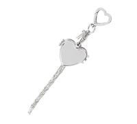 Lipstick Holder Keychain - Metal Bag Charm with Mirror, Portable Gloss Organizer, Compact Cosmetic Stick Case Accessory Gift | Women Teen Girls Purse Handbag Tote Office Travel Camping Birthda