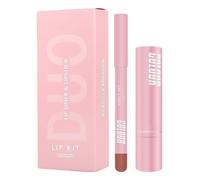 Lipstick Liner Combo, Kit Gloss per labbra per donne idratante Velvet Lip Kit Trucco Lip Liner Matte Lipstick,Cosmetici di bellezza impermeabili ad alto pigmento per la scultura che modella l'uso quot