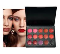 Lipstick Palette - Set di 15 colori Lip Gloss | Full Coverage Matte | Long-Lasting And Pigmented Shades, Lightweight, Blendable And Nourishing Makeup | Non-Sticky Giftt Collection For Girls Women
