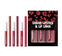 Lipstick Set, Lip Liner Combo, Waterproof Lip Liner, Long Lasting Lipstick, Moisturizing Lipstick, Lip Gloss Combo, Waterproof Lip Pencil and Moisturizing Lipstick Combo for All-Day Wear