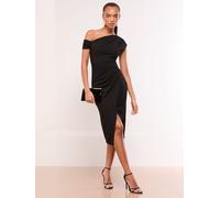 Lipsy Abito Midi con spalle scoperte e vita arricciata Lipsy 34 Nero